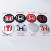 4pcs 56mm 60mm Wheel Center Hub Caps Cover Replacement TFor H Honda Mugen Pilot TypeR TypeS Insight CarStyling (as the picture,black silver) black