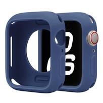 Minkštas silikoninis dėklas Apple Watch 46mm 44mm 45mm 40mm 41 49mm 38 42 mm Apsauginis korpusas iWatch Series Ultra 10 9 8 7 SE 6 Series S10-11 42MM tamsiai mėlyna spalva