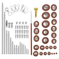 85 Pieces Alto Sax Repair Kit Lightweight Saxophone Parts Set for Musicians brown