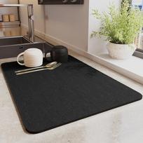 Kavos aparato sugeriantis kilimėlis dubens indų džiovinimo kilimėlis Neslystantis baro kanalizacijos kilimėlis virtuvės stalviršio kilimėlis stalo plovimo kilimėlis 30*40CM gray