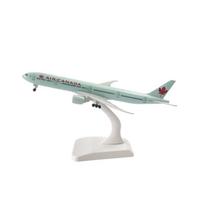 1/400 20CM Metalinis lėktuvo modelis Kanada 777 B777 Metalinė replika su važiuokle Lydinio medžiaga Aviacijos simuliacija Dovana Kolekci žalia
