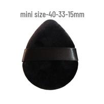 Teardrop Egg-Shaped Velvet Powder Puff for Wet and Dry Makeup Application Skin Color black