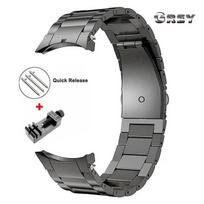 Titano metalinė apyrankė Samsung Galaxy Watch 7 6 5 40mm 44mm 5pro 45mm 4Classic 42MM 46 Dirželis Apyrankė Huawei Watch GT5 46MM for huaweigt3 pro 46 gray