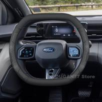 Odinis automobilio vairo užvalkalas Ford Capri 2025 D formos dvigubi užvalkalai Automobilio interjero dalys Ford Capri Aksesuarai 2025 gray
