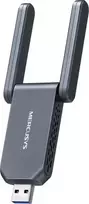 Belaidis USB adapteris MERCUSYS MA37BEH – didelio stiprinimo Wi‑Fi 7 (BE6500) USB-C / USB-A