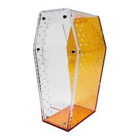 Jumping Spider Enclosure Vivarium Acrylic Reptile Terrarium for Breeding Praying Home Hermit Crab Terrestrial or Arboreal Animal oranžinė