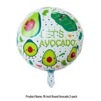 Fruit & Veggie Foil Balloon - Kids' Birthday Party Decoration blue
