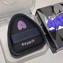 ART3M1S Powder Puff Flocking large double-sided Pai Ling sister small fingers Hey Hey Black Dun Dun Setting Tools gray