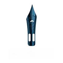 Flexible Tip Calligraphy Pen Nib Threaded Feed Section Pointed Nib  Everyday Writing Blue pen tip black