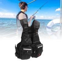 Adult Buoyancy Life Jacket Men Women Kayak Boating Fishing Life Vest with Adjustable Strap Multi Pocket Great for Swimming Watersports