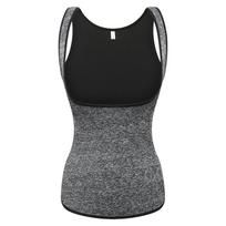 Women Neoprene Sweat Shaper Slimming Waist Trainer Yoga Fitness Tank Top 6XL pilka