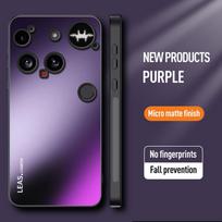 Smūgiams atsparus matinis dėklas Nothing Phone 3 telefonui su AG matinės kietos buferinės galinės plokštės dangteliu Nothing Phone3, apsaugantis nuo pirštų atspaudų, Funda A024 Nothing Phone (3) violetinė