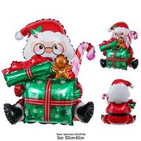Large Aluminum Foil Christmas Tree Balloon Decoration for Events and Mall Layouts red