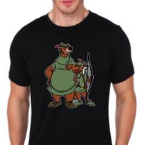 Robin Hood and Little John T-shirt 110 gray