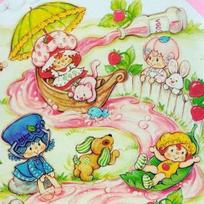 Strawberry Shortcake Cute Girl Diamond Painting Printed Embroidery Puzzle Cross Element Mosaic 5D DIY Art Kit House New Arrivals 20x20cm Full Round