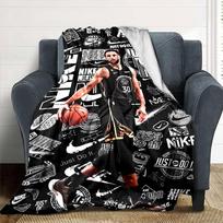 Golden State Warriors Team Blanket Ultra-Soft Perfect for Office Seaside Sofa Four Seasons Multipurpose Modern Style Birthday Christmas Gift Blanket 80cmx120cm