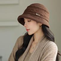 Women S Vintage Literary Warm Fisherman Hat Autumn Winter Commuter Hat One Size kava