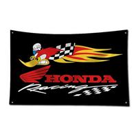 Honda Logotipo Motociklo Gobelenas Poliesteris 3D Spausdinimas Moto Klubo Vėliavos Fonas Kambario Dekoras Sofos Antklodės Aksesuaras 90x150cm