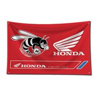 Honda Logotipo Motociklo Gobelenas Poliesteris 3D Spausdinimas Moto Klubo Vėliavos Fonas Kambario Dekoras Sofos Antklodės Aksesuaras 60x90cm white