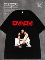 T-Shirt with Eminem Print M black