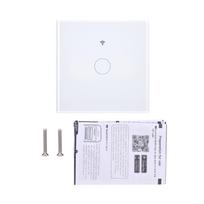 Matter WiFi Stiklinis Jungiklis Sieninis Jutiklinis Šviesos Jungiklis Stiklinis Skydelis Programėlės Belaidis Nuotolinio Valdymo Pultas Išmanusis Namas white