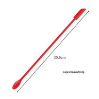 Mini dvipusė silikoninė mentelė losjonui ir likučiams pašalinti red