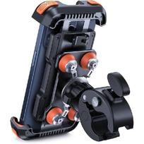 Lamicall Motorcycle Phone Mount Holder - [Dual Vibration Dampener] [Upgrade Handlebar Clip] Motorcycle Cell Phone Holder, Bike Phone Mount, Fit oranžinė