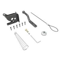 High Security Resistant Gate Lock Includes Safety Rope Small Size for Wooden Fence Metal Railings Tool Sheds 1 gray