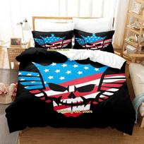 New Cody Rhodes American Nightmare Bedding Set Single Twin Full Queen King Size Anime Bed Set for Adult Kid Bedroom 70x133cm 2pcs blue