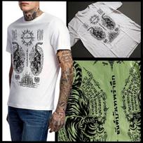 Muay Thai Tattoo T-Shirt Thailand Sak Yant Tiger Size Small to 3XL New, cotton L beige