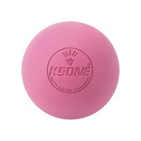 Silicone Fascia Massage Ball 6.35CM Portable Plantar Exerciser Sphere Solid Color Fitness Accessories Muscle Relaxation Ball rožinė