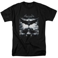 DC Comics - Batman Arkham Knight - Forward Force - Adult Unisex T-Shirt - Black S gray