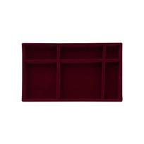 Jewelry Tray Rings Organizers Lint Multiple Slots Display Insert Holder Portable for Jewelry Box Drawer Dresser black
