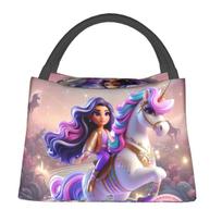 Unicorn Academy Insulated Lunch Bag for Women Kids Portable Food Boxes Thermal Lunch Box Tote One Size