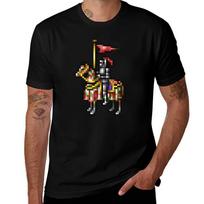 Heroes Of Might And Magic Knight Retro Pixel Dos Game Fan Shirt Tshirt T Shirt Unisex Plain Unisexs Graphic T Shirts Tshirt 4XL black