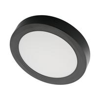 Paviršinė LED panelė SPECTOR LIGHT, 24 W, 3000 K, 2500 lm, apvali f., juodos sp.,  Ø22,5 x h3 cm