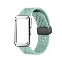 Compatible with Huawei Band 11 Pro: Metal Frame and Hole Style Folding Clasp Watch Strap. Metal Frame Hole Style Folding Clasp black