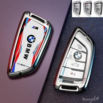 Zinc alloy Car Keychain Remote Smart Key Cover For BMW X F M 3 5 7 X Series X5 F15 2013 2014 2015 F46 X6 F16 G11 G12 G30 G31 black