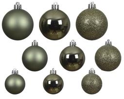 Kalėdinių eglės žaisliukų rinkinys BAUBLE, rozmarino sp., 6 cm, 30 vnt