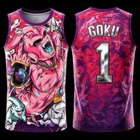 2026 New Dragon.Ball Goku Vest NO.23 24 77 11 45 1 2 34 Anime Adult Men's 3D Printed Special Basketball Jersey Vest Kids Casual L black