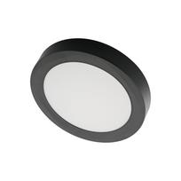 Paviršinė LED panelė SPECTOR LIGHT, 18 W, 3000 K, 1850 lm, apvali f., juodos sp., Ø22,5 x h3 cm