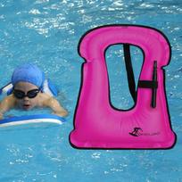 Inflatable Swim Vest Adjustable Strap Snorkeling Jacket for Kids Child Youth purple