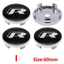 4Pcs 60mm Car Wheel Center Hub Cap Badge Emblem PP9 Sticker for VW Volkswagen Golf 4 5 6 7 Passat B5 B6 B7 Polo Tiguan Jetta GTI  T5