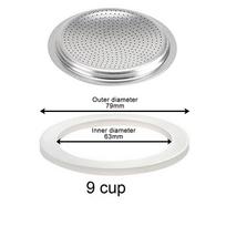 Coffee Rubber Ring Italian Moka Pot Flexible Washer Gasket Ring Replacenent Parts For Cups Moka Pot For Express Pots white
