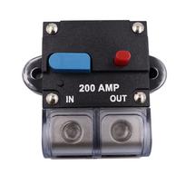 200Amp Circuit Breaker Reset 12V-48V Car Boat Stereo Audio Fuse Automatic Switch black
