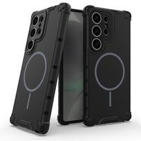 Suitable for Samsung S25 Phone Case Grating Skin Sensing Magnetic Phone Case  Galaxy A55 Anti Drop Phone Case Samsung A56 gray