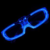 LED Luminous Square Glasses - Party & Bar Light-Up Props for Kids mėlyna
