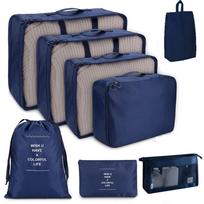Travel Packing Cubes 8 Piece Set Travel Cubes Foldable Luggage Storage Bag Lightweight Luggage Storage Bag One Size