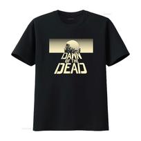 Dawn Of The Dead XXL Crew T Shirt Rare Oop Replica 2009 Romero Savini Horror Movie Inspired  vintage Washed Versatile Unisex M beige