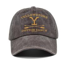 Baseball Cap Snapback Hat YELLOWSTONE Sun hat Spring Autumn baseball cap Sport cap Hip Hop Fitted Cap Hats For Unisex Women Adjustable black